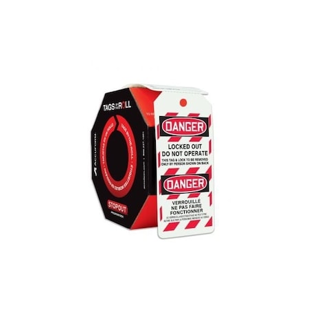 Accuform Danger, PF-Cardstock, 6-5/8 in Width, 3-5/8 in Height FBTAR482